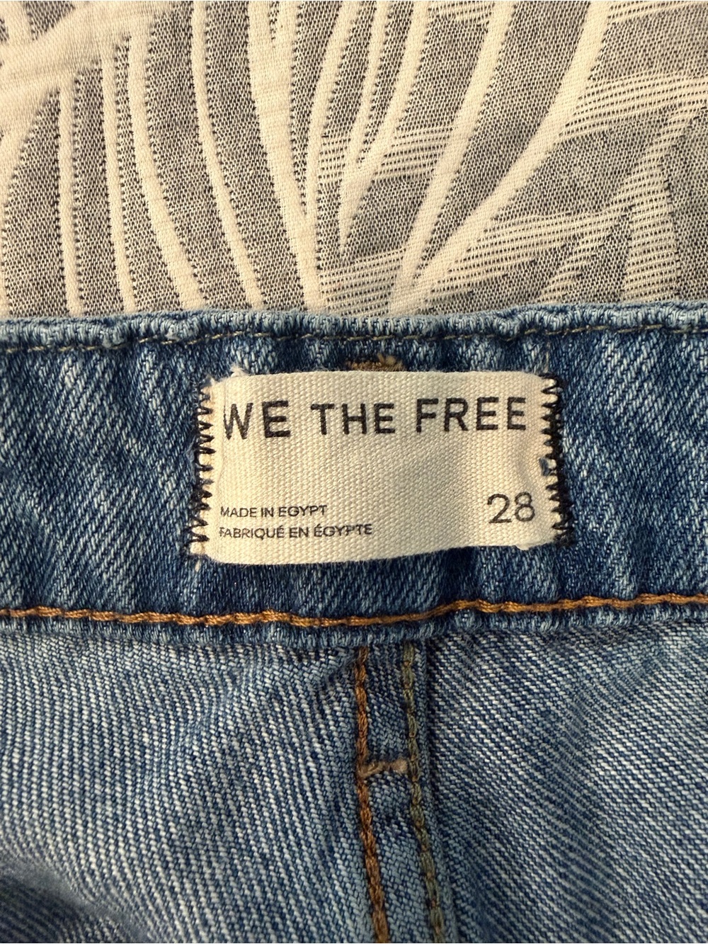 Free People Light Blue Flared Wide-Leg Jeans - Picture 3 of 5